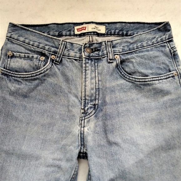 Levi's Other - LEVI'S faded blue 505 straight denim jeans 30x30